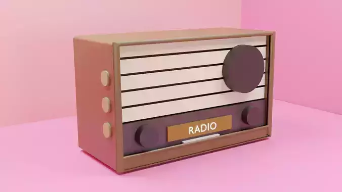 Radio Speaker 3d Model