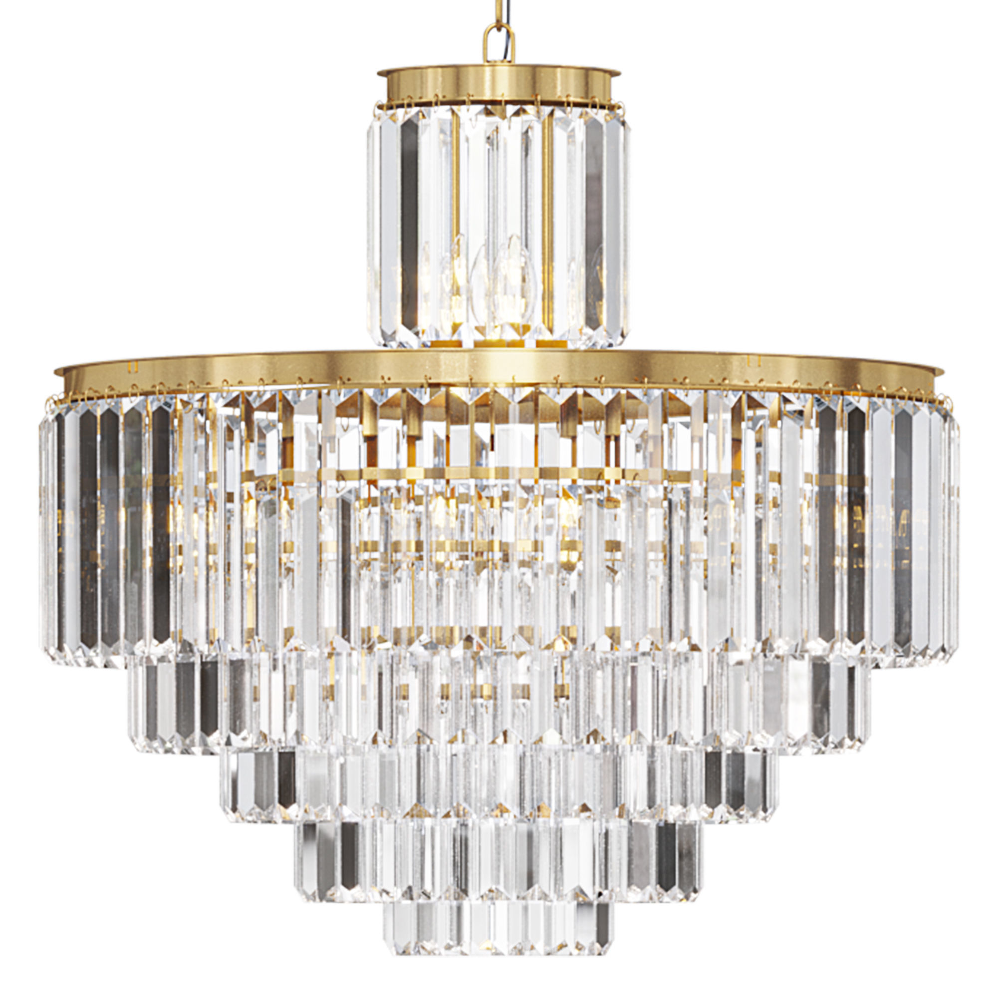 Leyland 22 light chandelier by arhaus 3D model_1