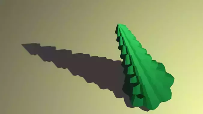 Spruce Tree Low Poly Low-poly 3D model