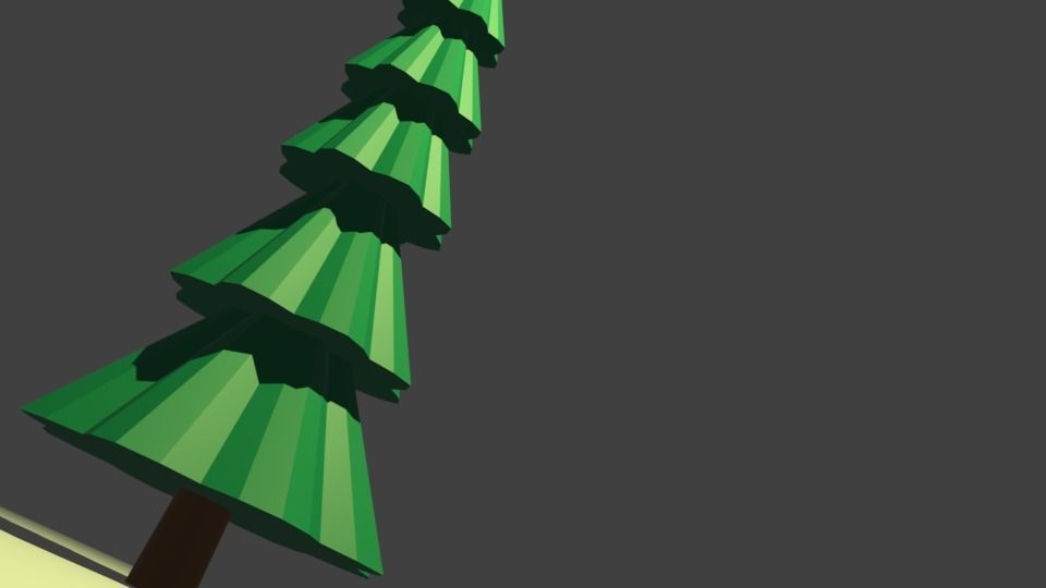 3D model Spruce Tree Low Poly VR / AR / low-poly | CGTrader