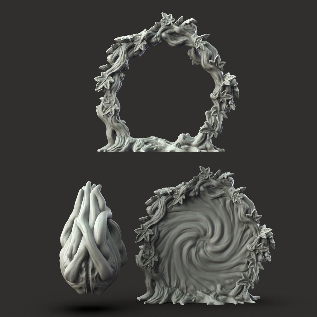 Portal Seed - 3D Printable TTRPG - PRESUPPORTED - 32mm Scale 3D print model_3