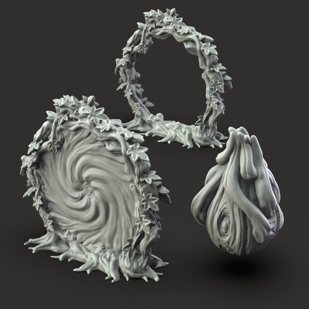 Portal Seed - 3D Printable TTRPG - PRESUPPORTED - 32mm Scale 3D print model_5