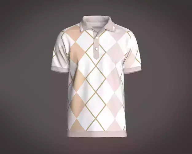 Mens Printed Polo Tops