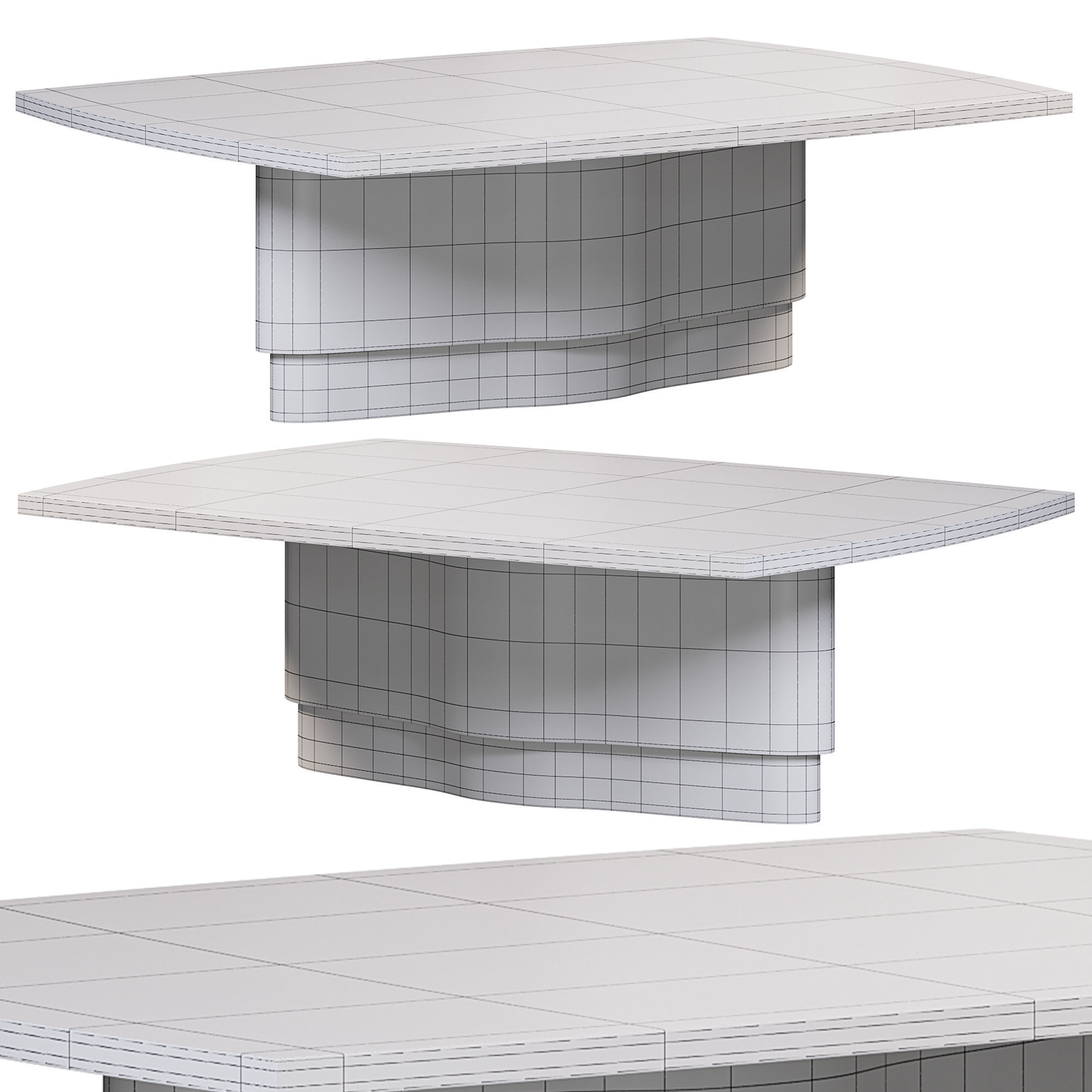 Elea dining table by Stylishclub 3D model_2