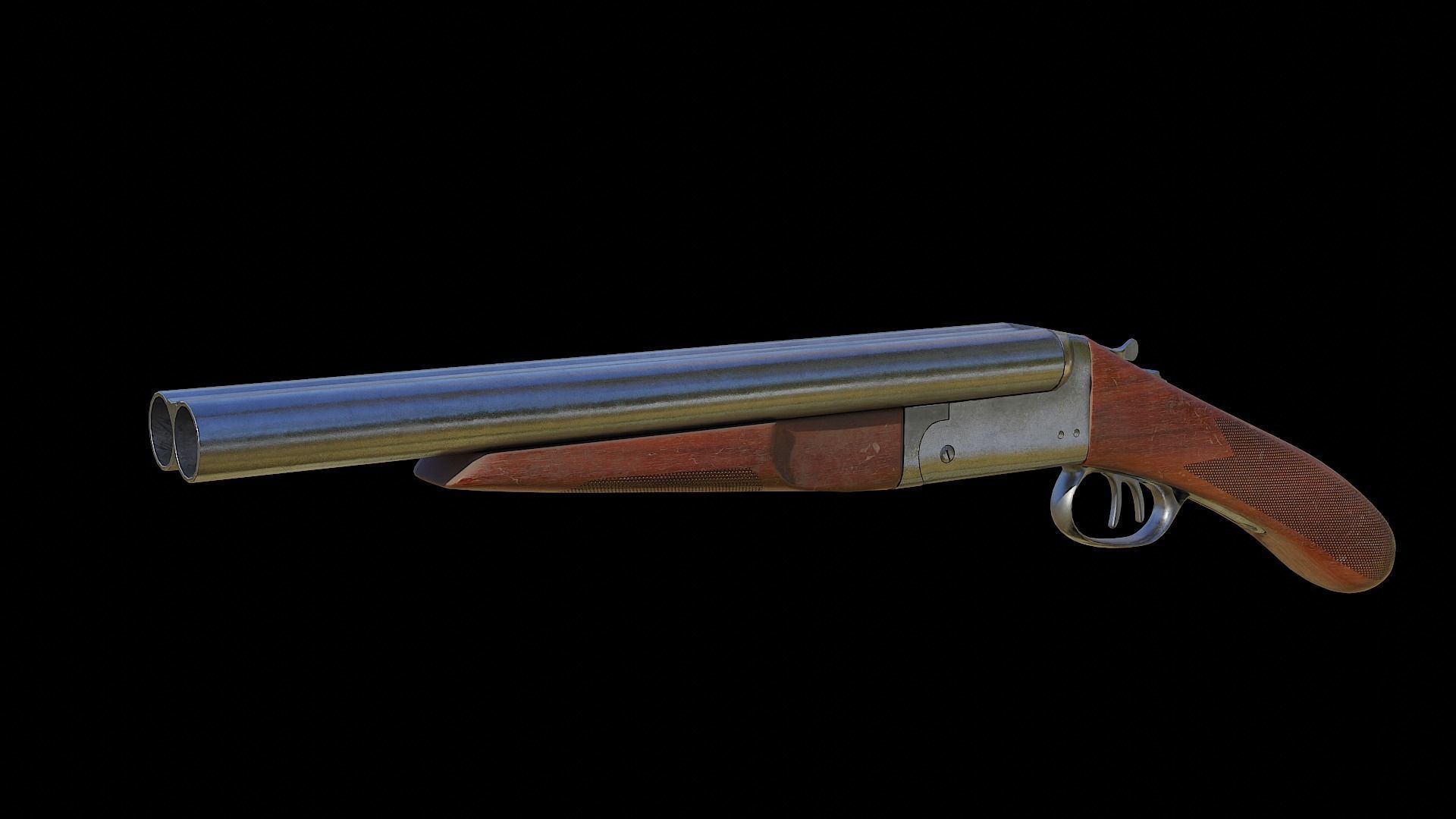 Shotgun 3D model_2