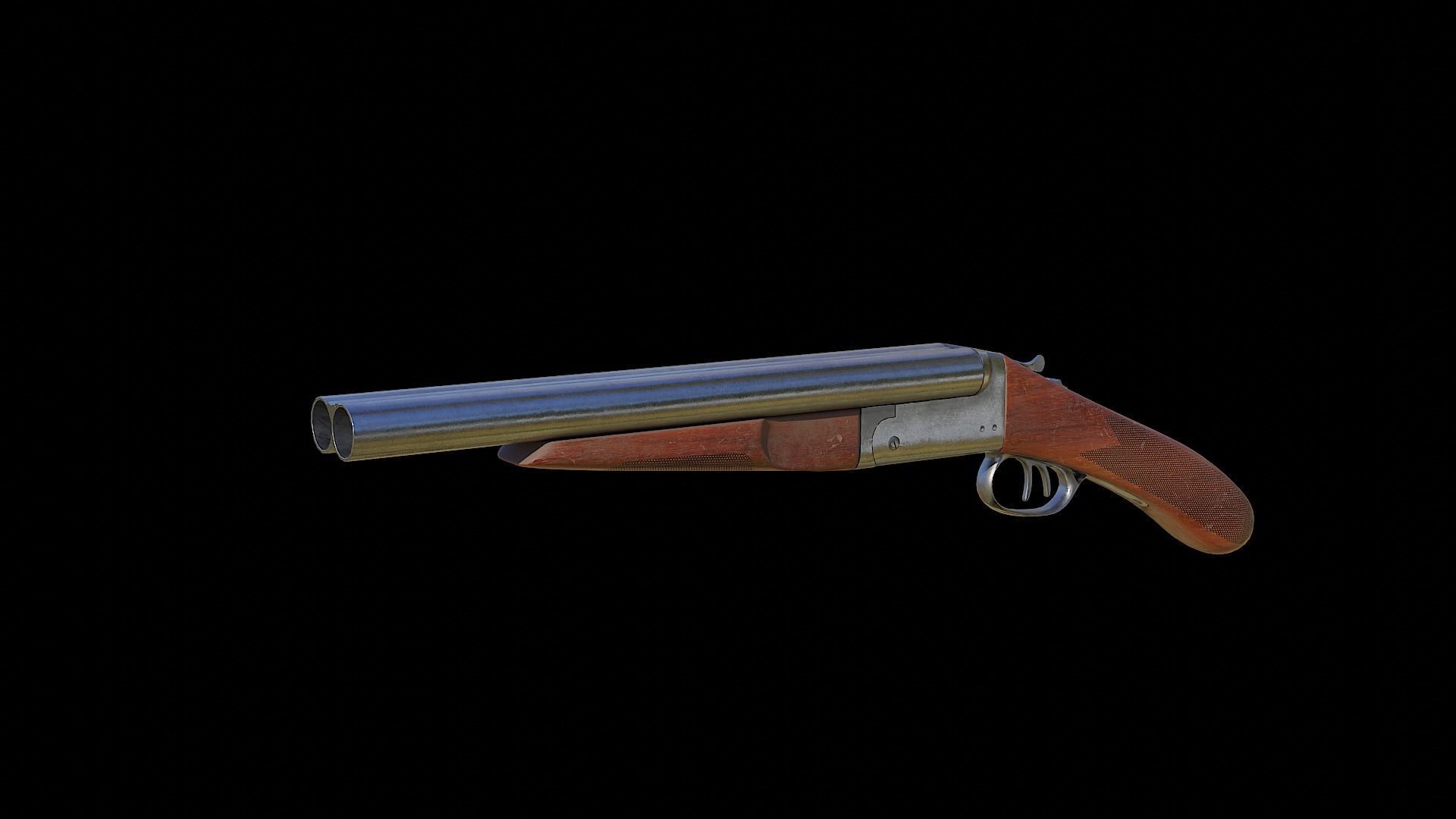Shotgun 3D model_1