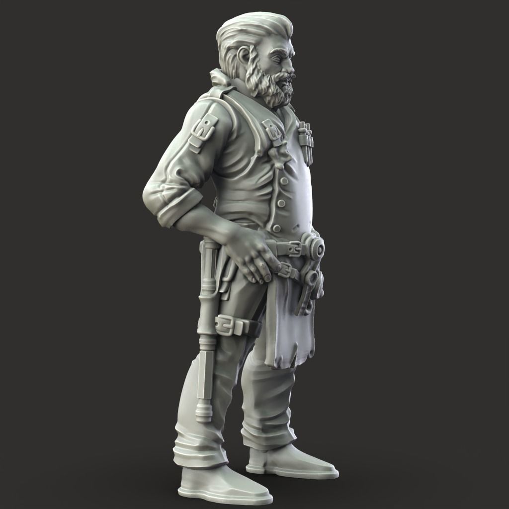 Shop Keeper - 3D Printable TTRPG - PRESUPPORTED - 32mm Scale 3D print model_4