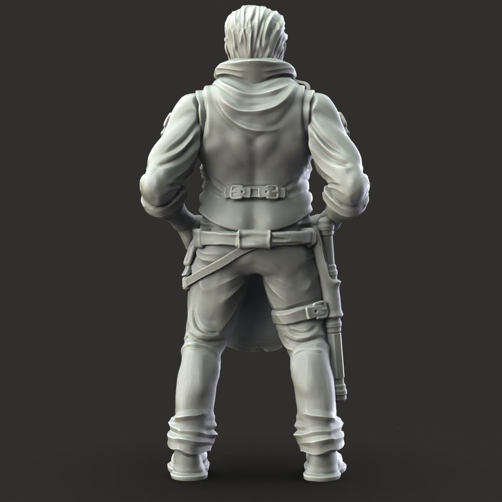 Shop Keeper - 3D Printable TTRPG - PRESUPPORTED - 32mm Scale 3D print model_8