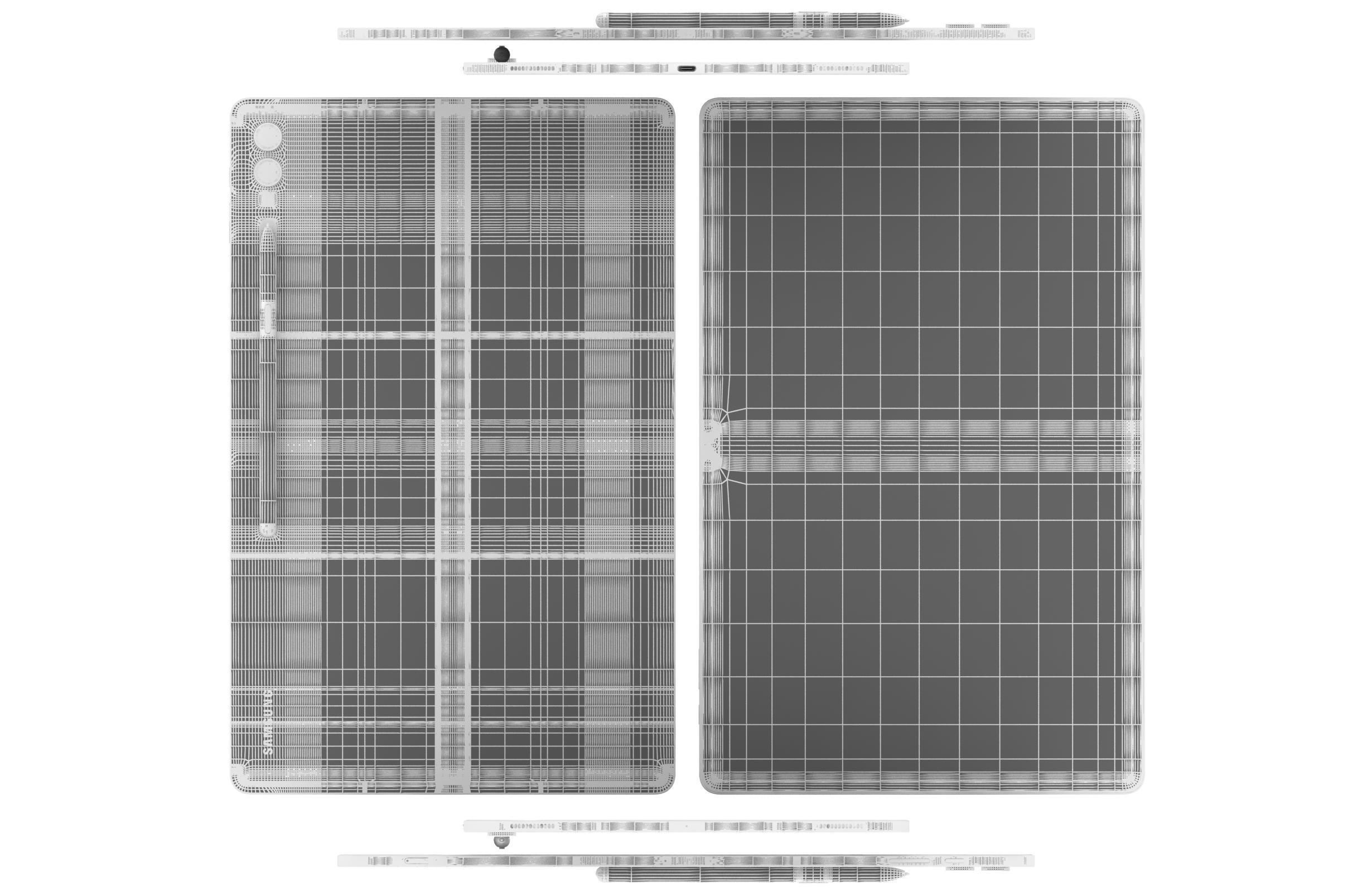Samsung Galaxy Tab S9 Ultra Black And White 3D model_26