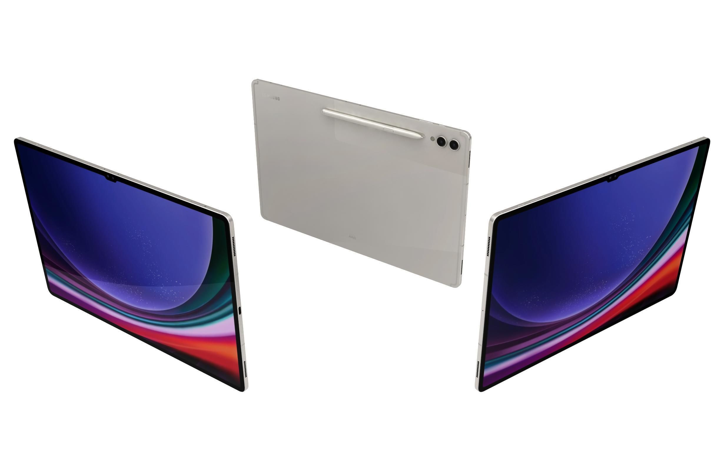 Samsung Galaxy Tab S9 Ultra Black And White 3D model_2