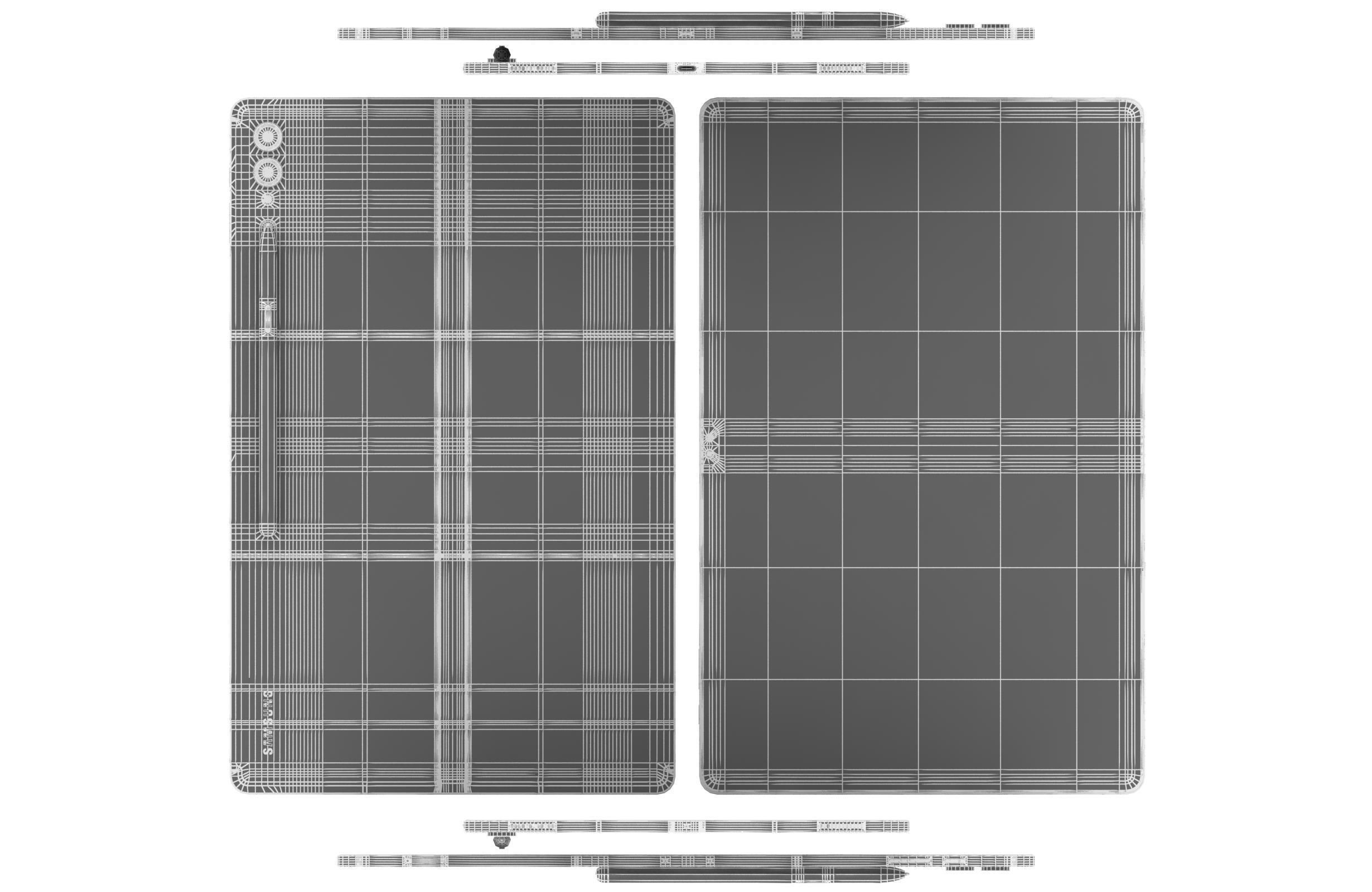 Samsung Galaxy Tab S9 Ultra Black And White 3D model_25