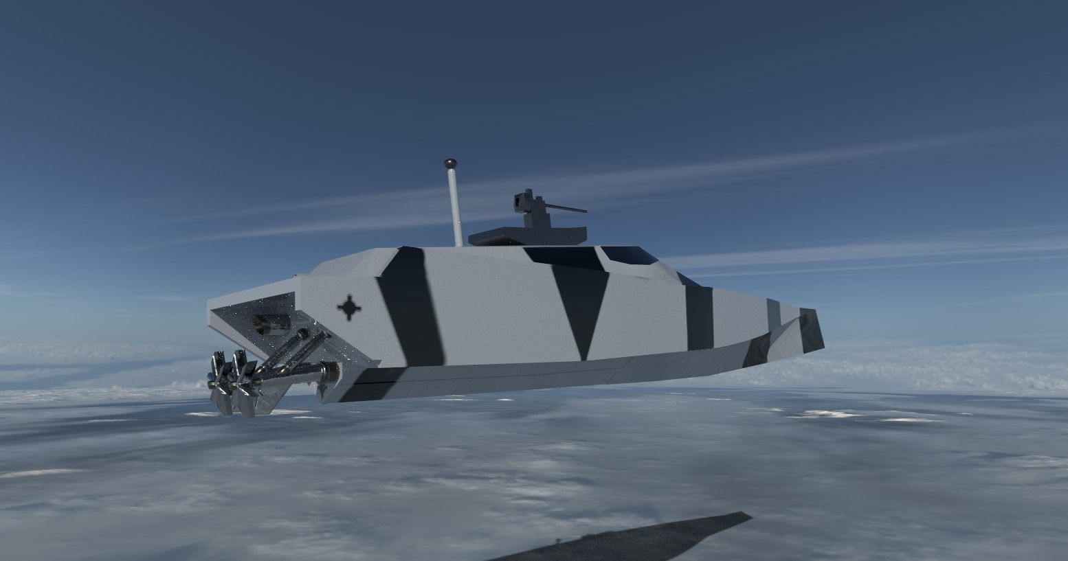 Low poly 3d Model of vessels pack Low-poly 3D model_16