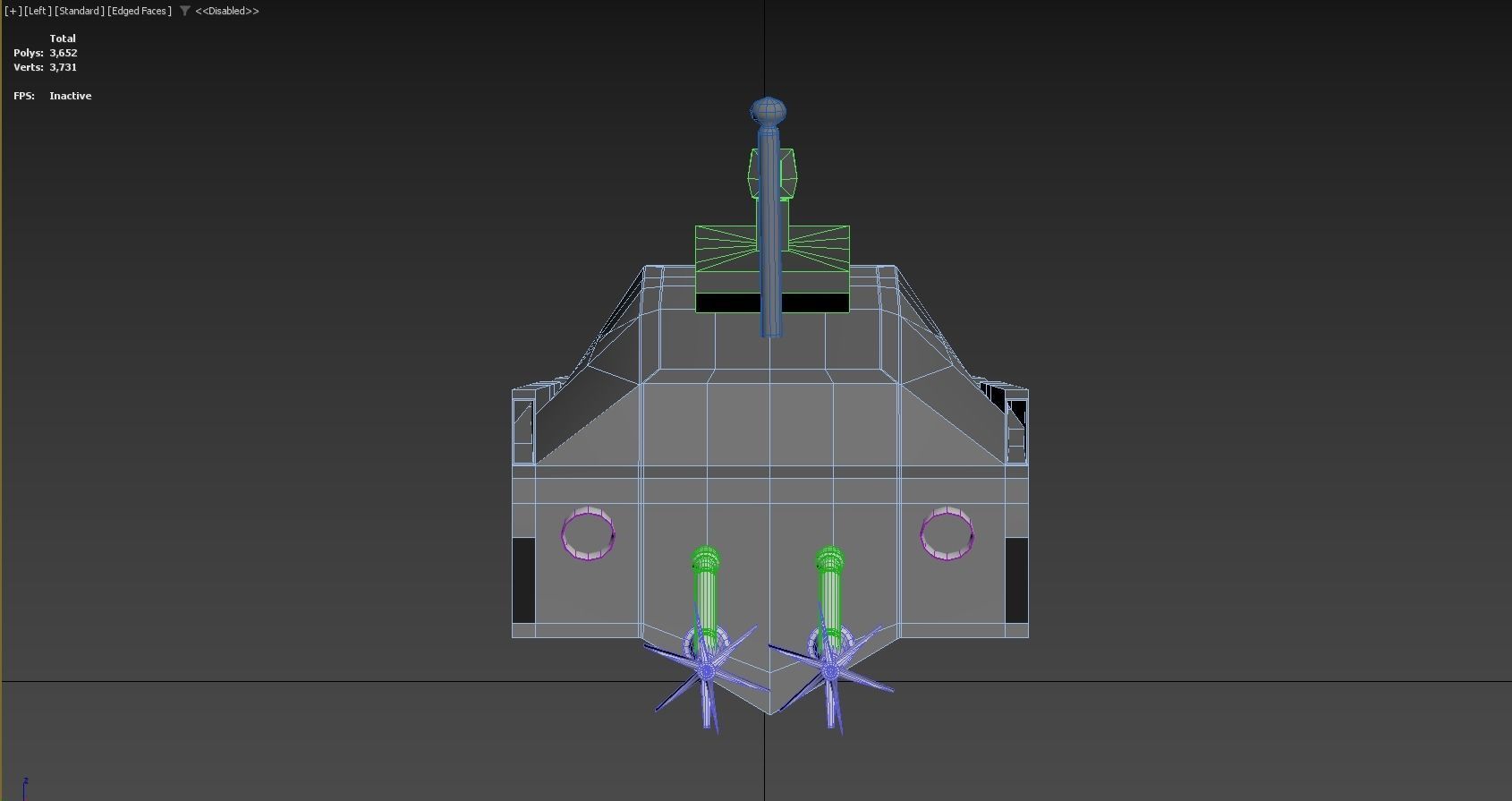 Low poly 3d Model of vessels pack Low-poly 3D model_25