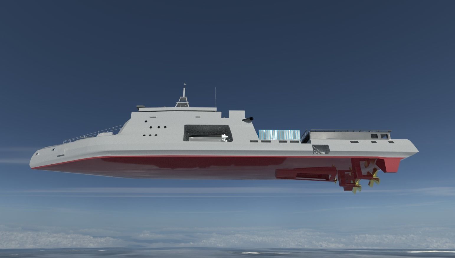 Low poly 3d Model of vessels pack Low-poly 3D model_5