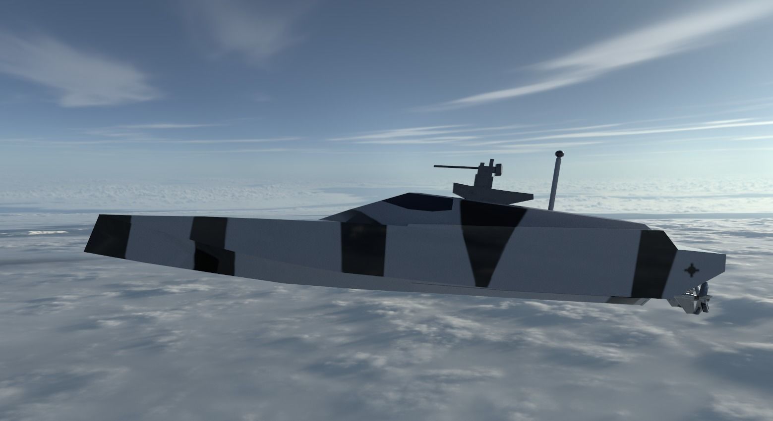 Low poly 3d Model of vessels pack Low-poly 3D model_6