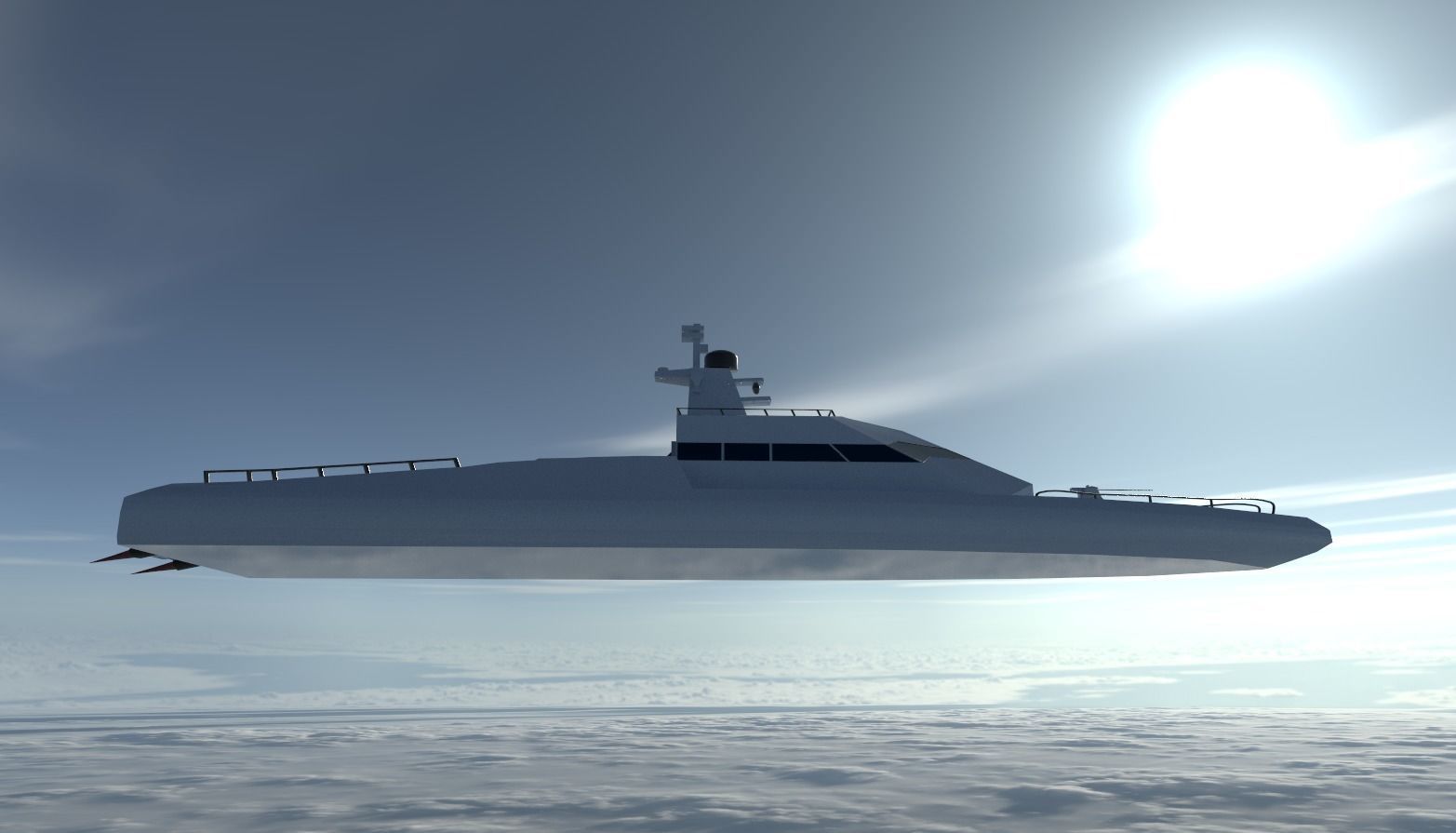 Low poly 3d Model of vessels pack Low-poly 3D model_12