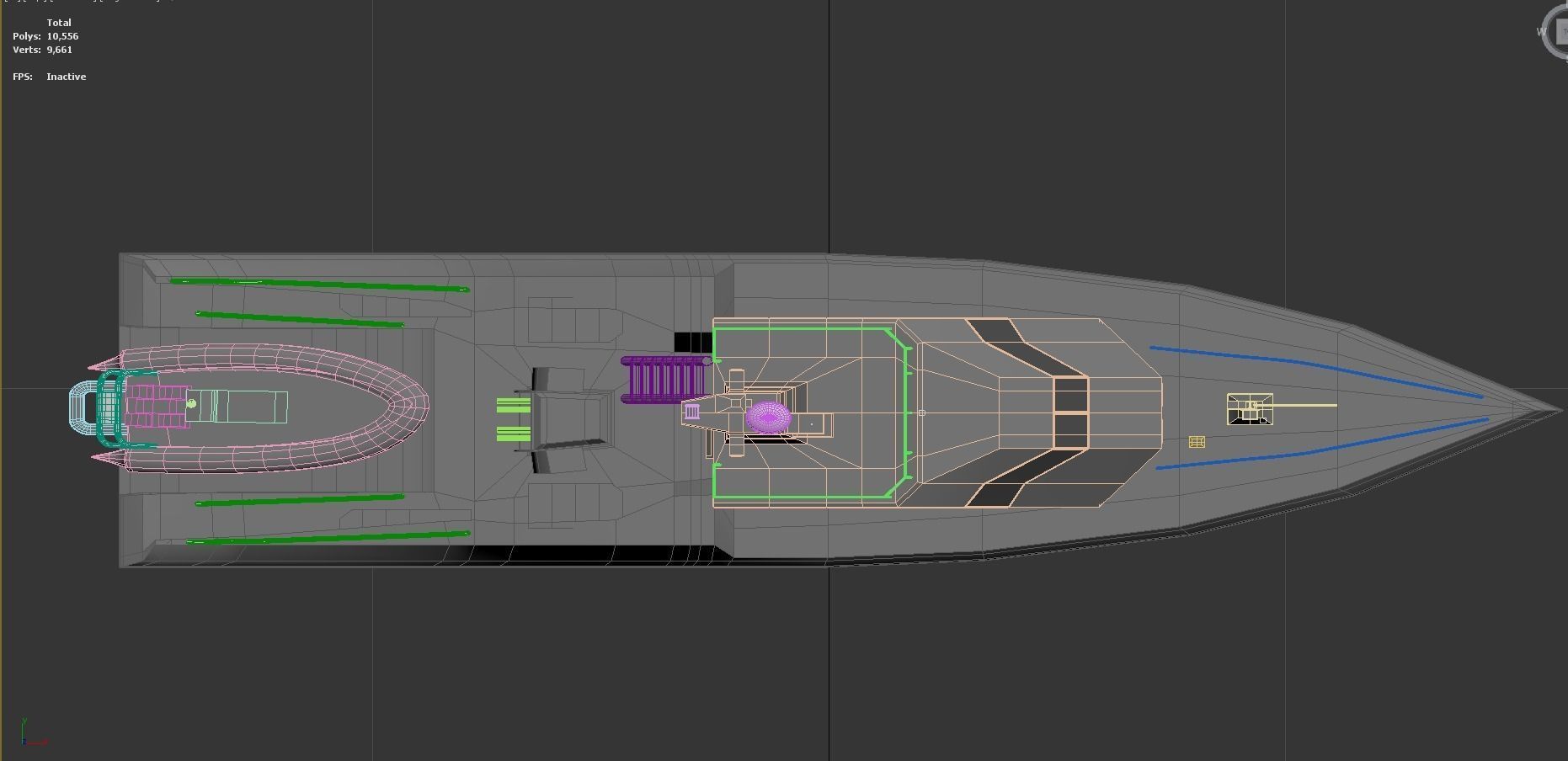 Low poly 3d Model of vessels pack Low-poly 3D model_29