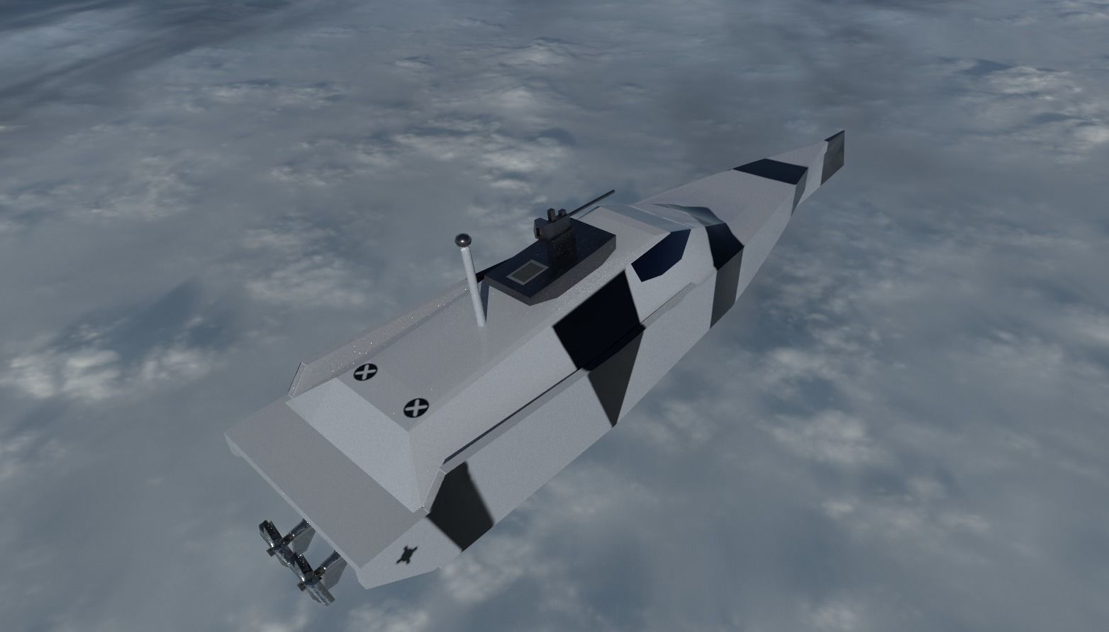 Low poly 3d Model of vessels pack Low-poly 3D model_17