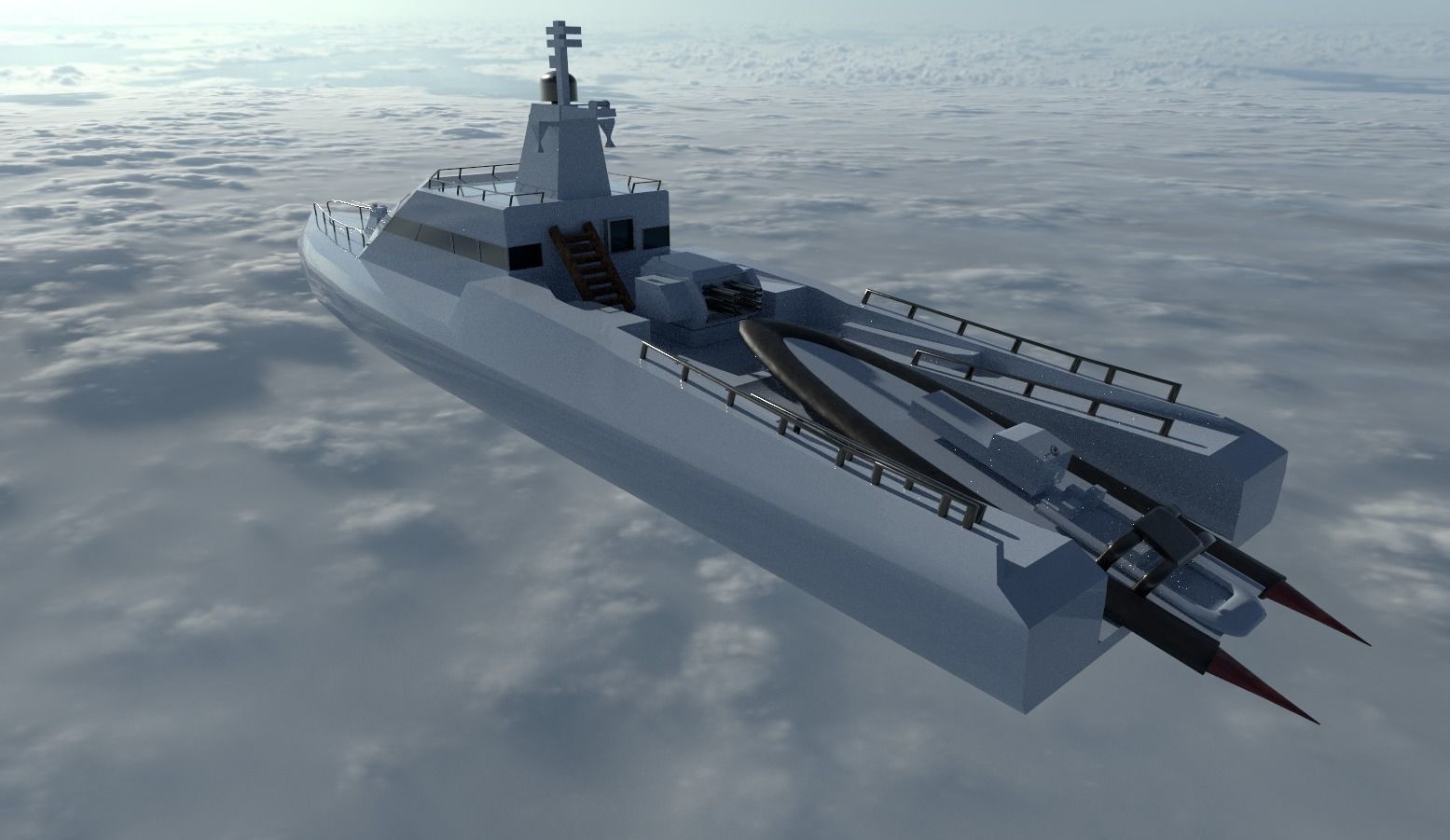 Low poly 3d Model of vessels pack Low-poly 3D model_13