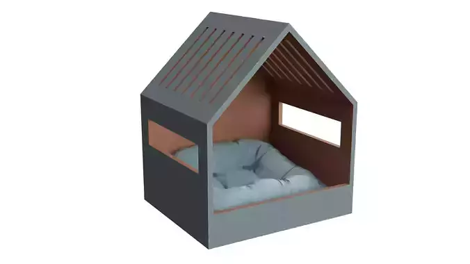 Doghouse  Low-poly 3D model