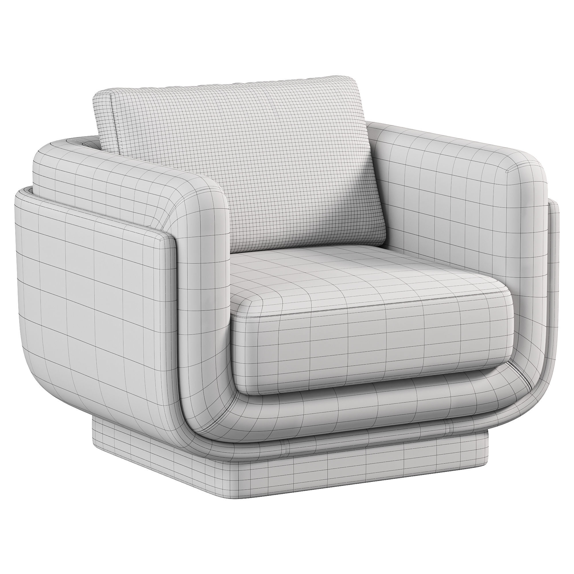 Ebisu Armchair by Charlotte Biltgen 3D model_2