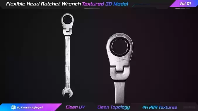 Flexible Head Ratchet Wrench