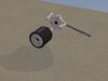 Oil filter wrench with  reversible ratchet and filter 3D model_1