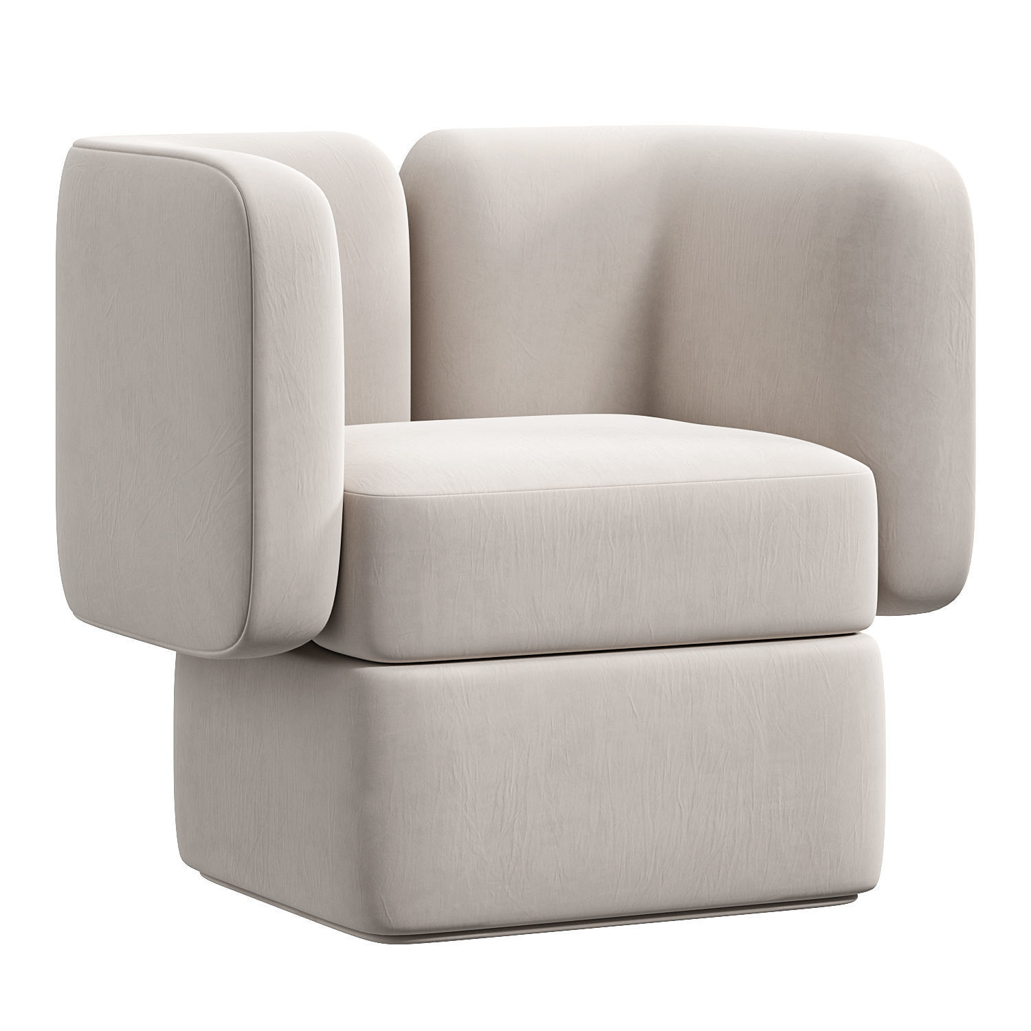 Dolly Armchair by Sandra benhamou 3D model_1