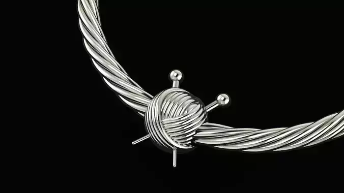 Thread Ball Charm 3D print model