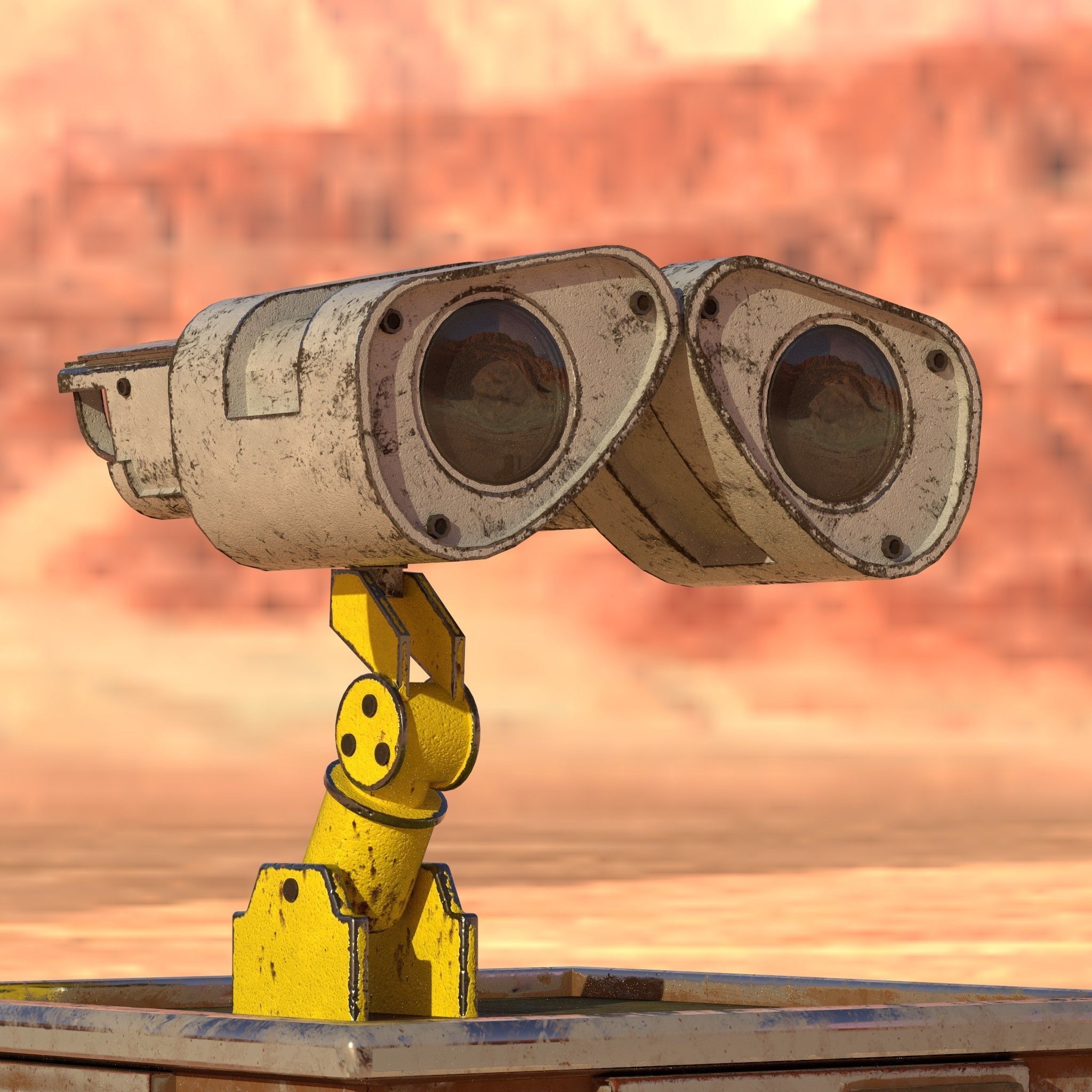 Wall-E Model with 2K Textures 3D model_2