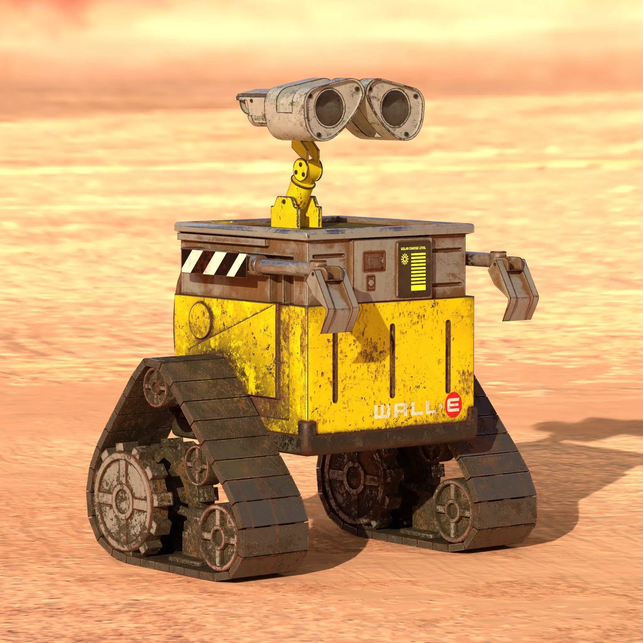Wall-E Model with 2K Textures 3D model_0