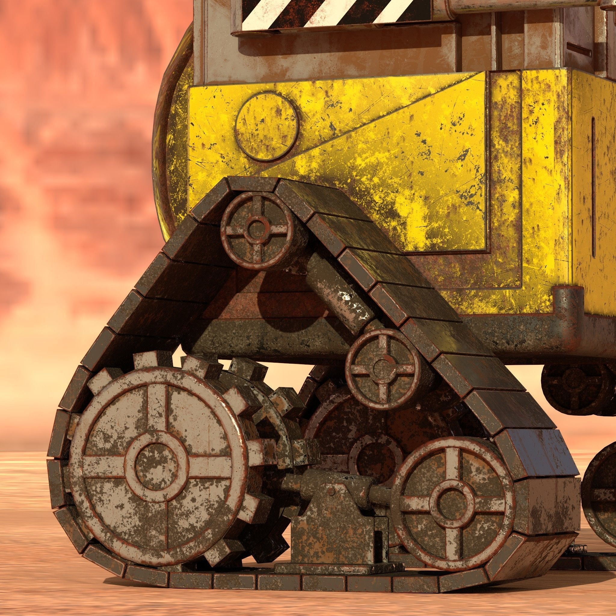Wall-E Model with 2K Textures 3D model_4