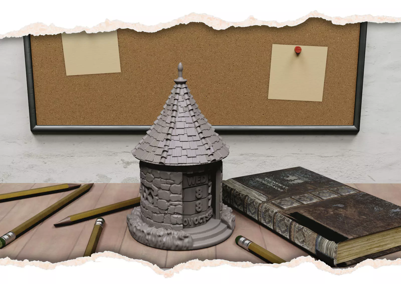 Celtic House Calendar 3D print model_0