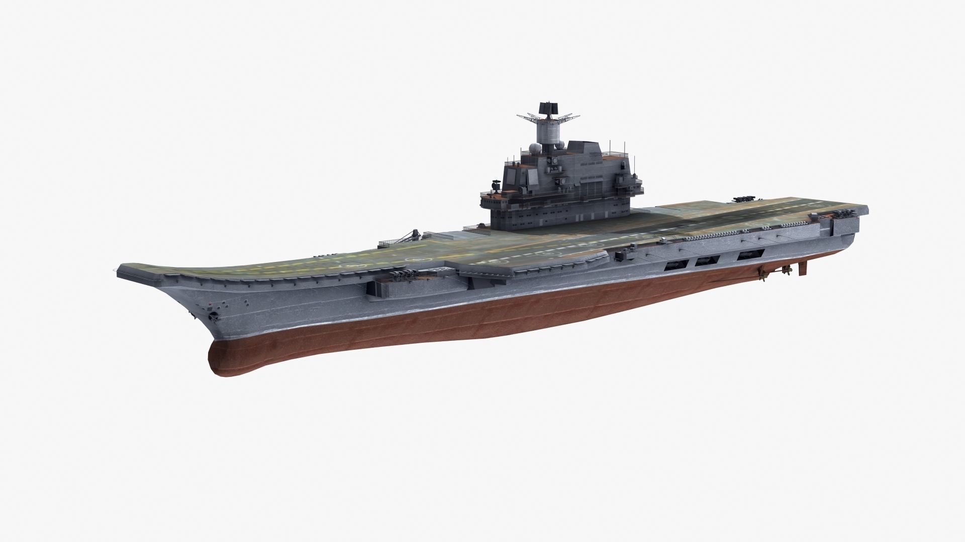 Admiral Kuznetsov Aircraft Carrier 3D model_30