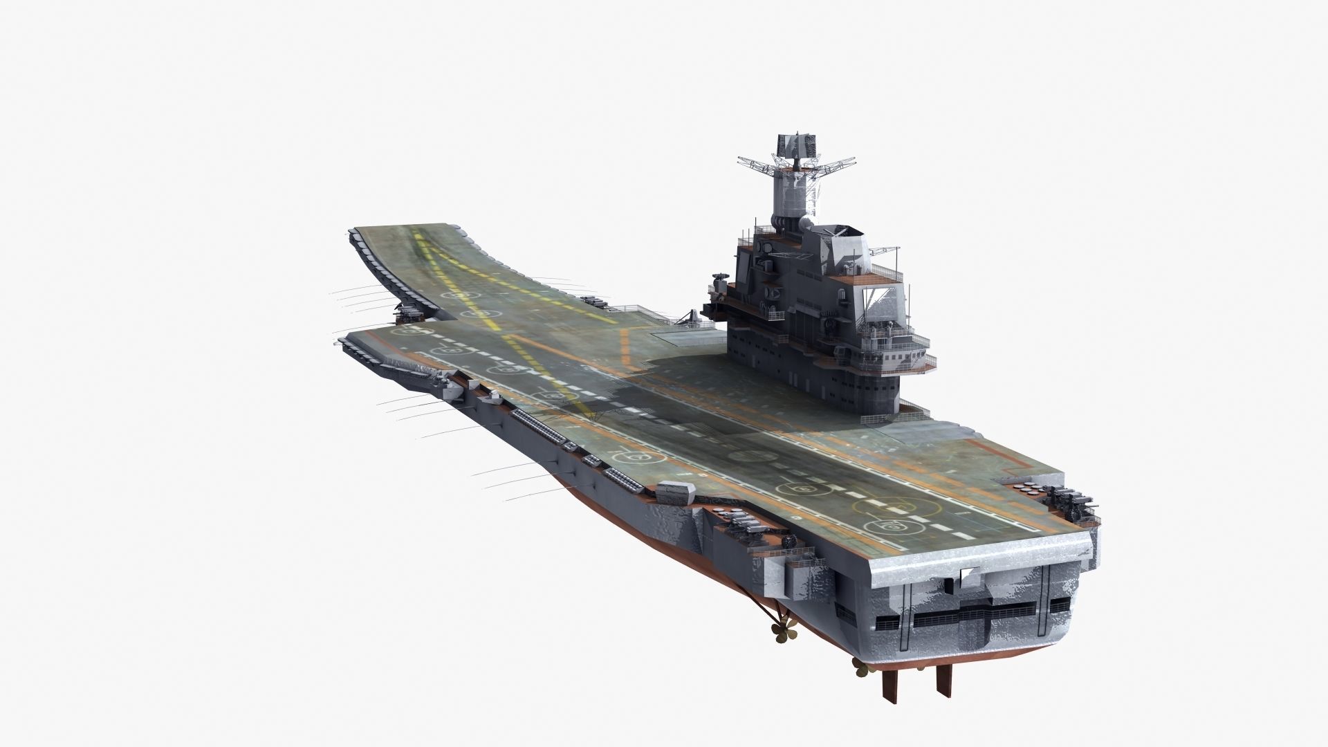 Admiral Kuznetsov Aircraft Carrier 3D model_39