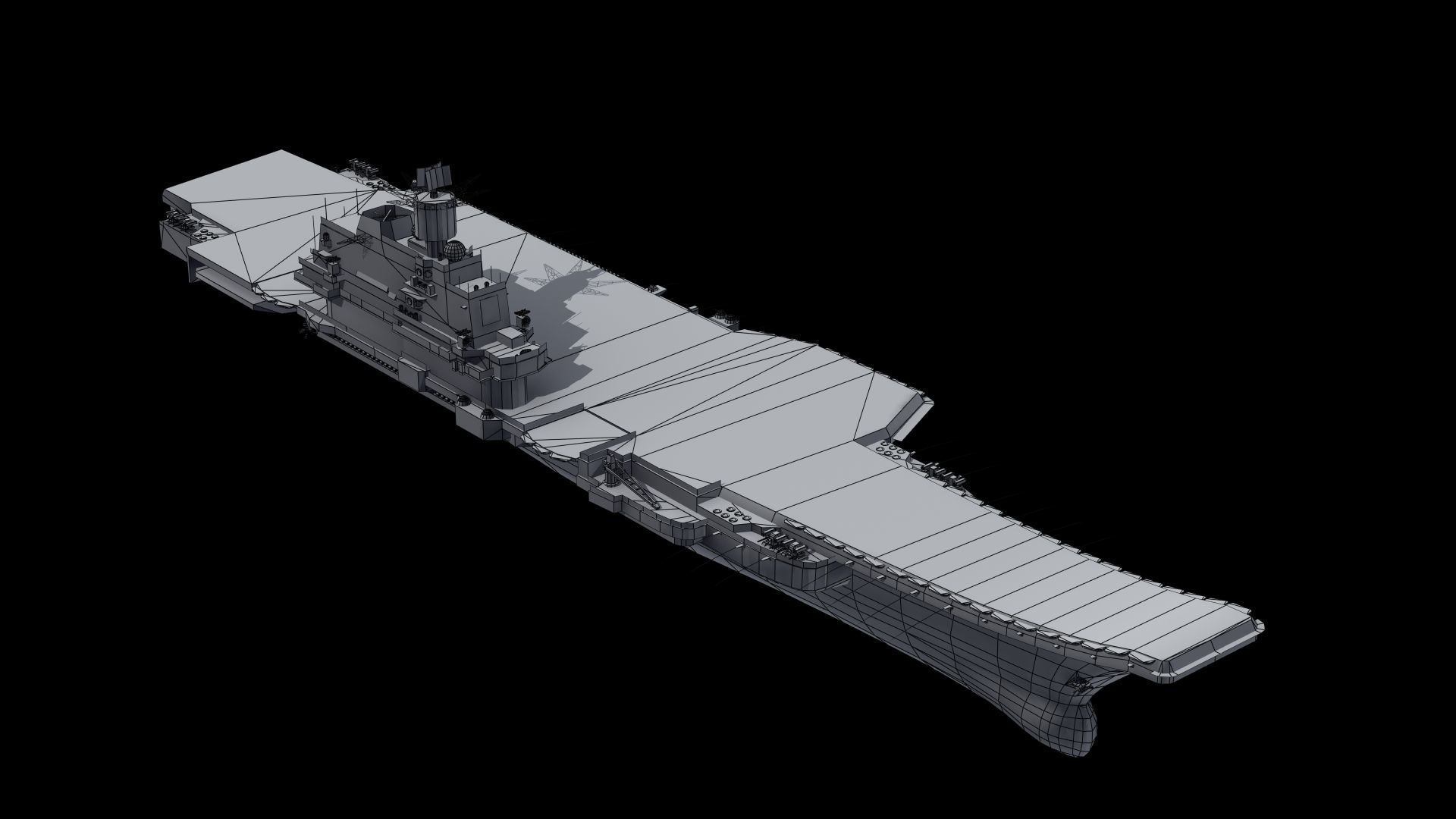 Admiral Kuznetsov Aircraft Carrier 3D model_47