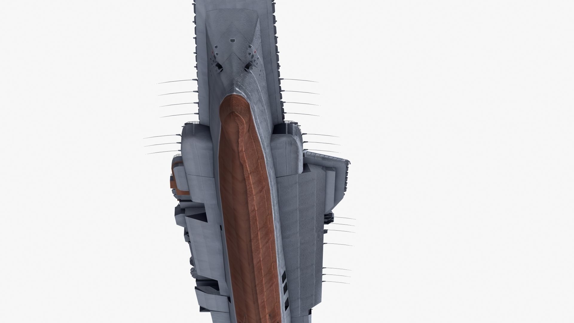 Admiral Kuznetsov Aircraft Carrier 3D model_35
