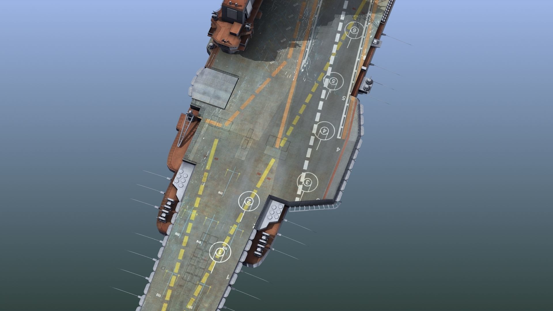 Admiral Kuznetsov Aircraft Carrier 3D model_2