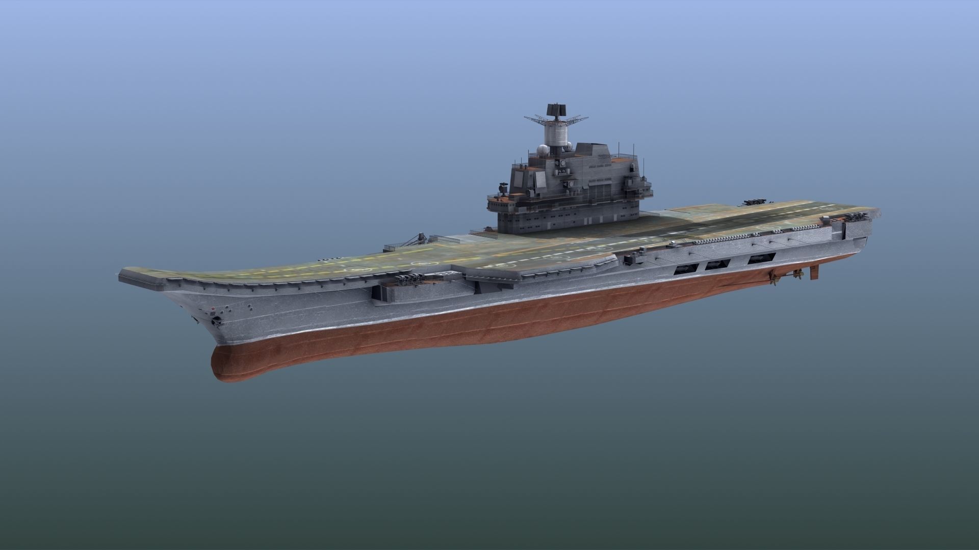 Admiral Kuznetsov Aircraft Carrier 3D model_5