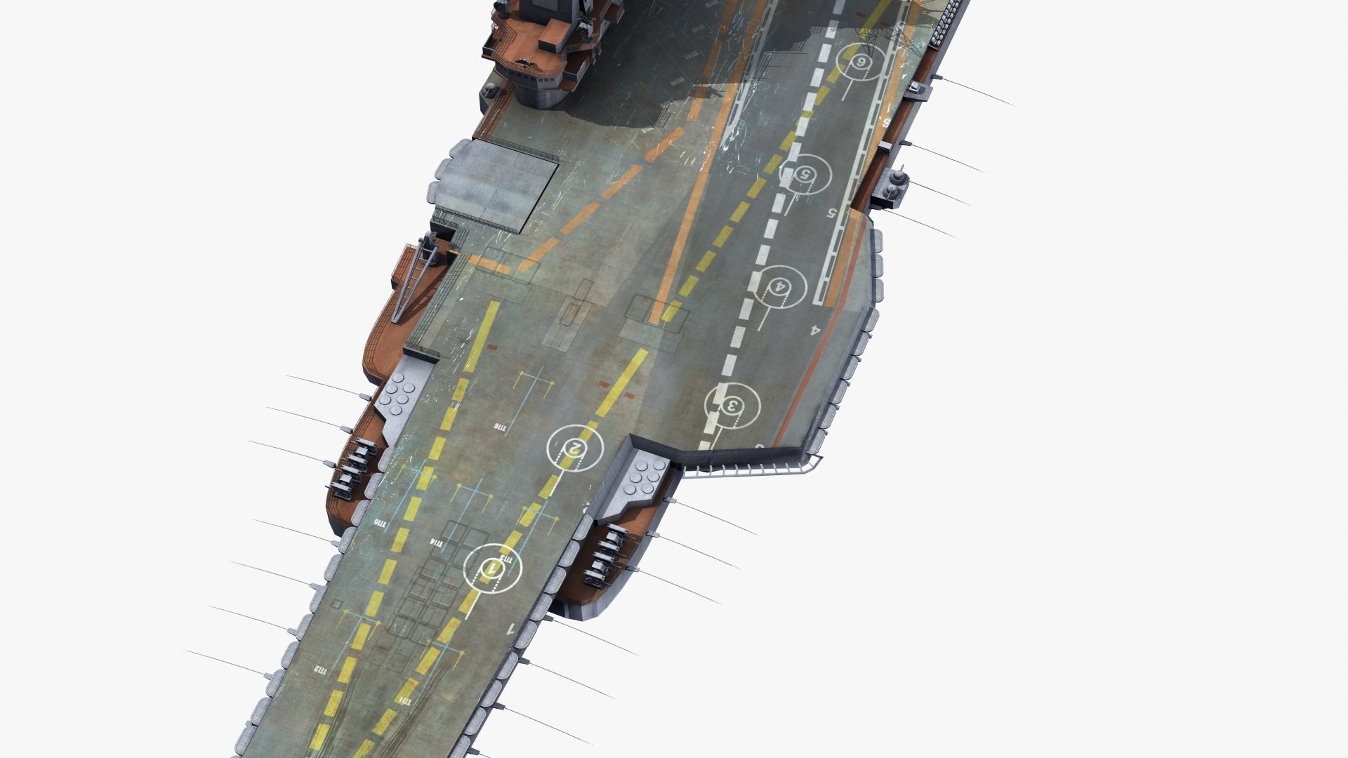 Admiral Kuznetsov Aircraft Carrier 3D model_36
