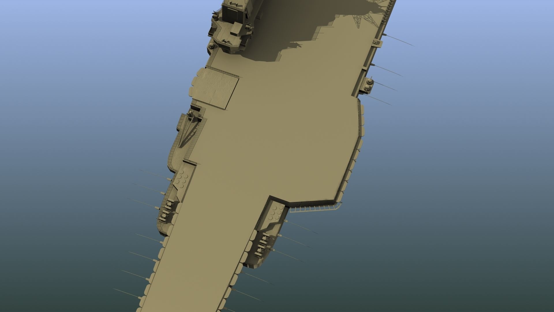 Admiral Kuznetsov Aircraft Carrier 3D model_15