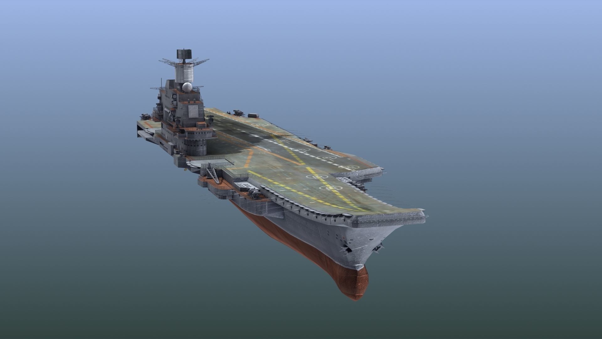 Admiral Kuznetsov Aircraft Carrier 3D model_16