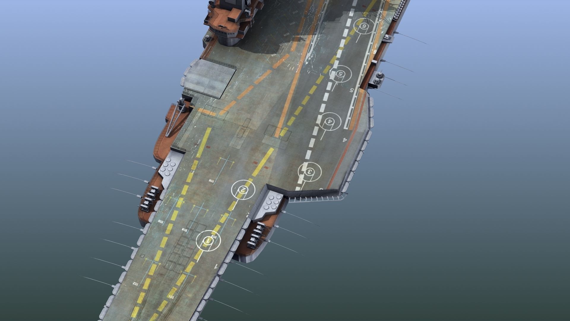 Admiral Kuznetsov Aircraft Carrier 3D model_4