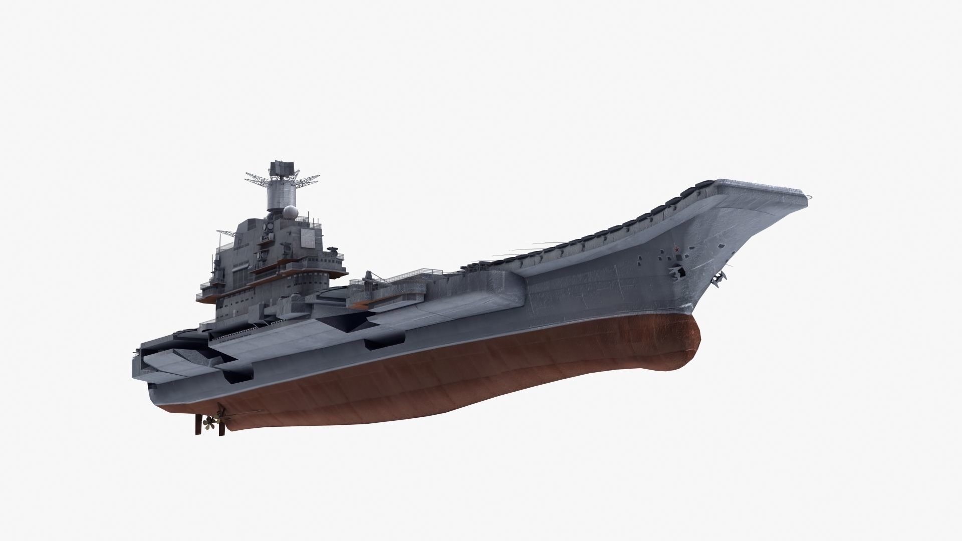 Admiral Kuznetsov Aircraft Carrier 3D model_42