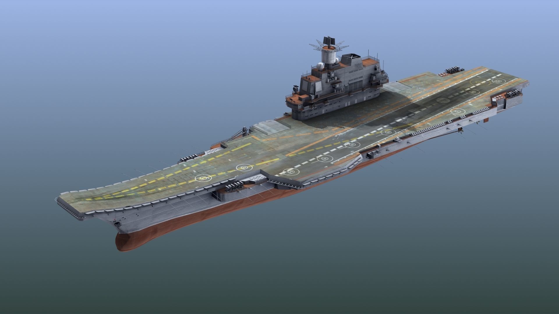 Admiral Kuznetsov Aircraft Carrier 3D model_1