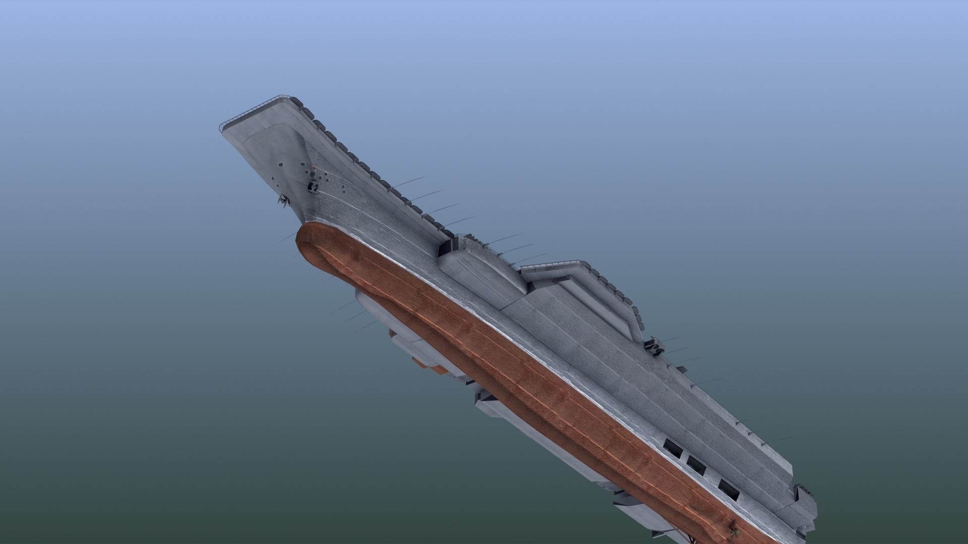 Admiral Kuznetsov Aircraft Carrier 3D model_19