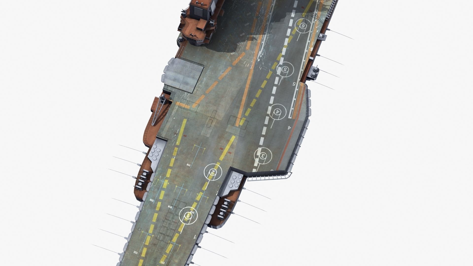 Admiral Kuznetsov Aircraft Carrier 3D model_27