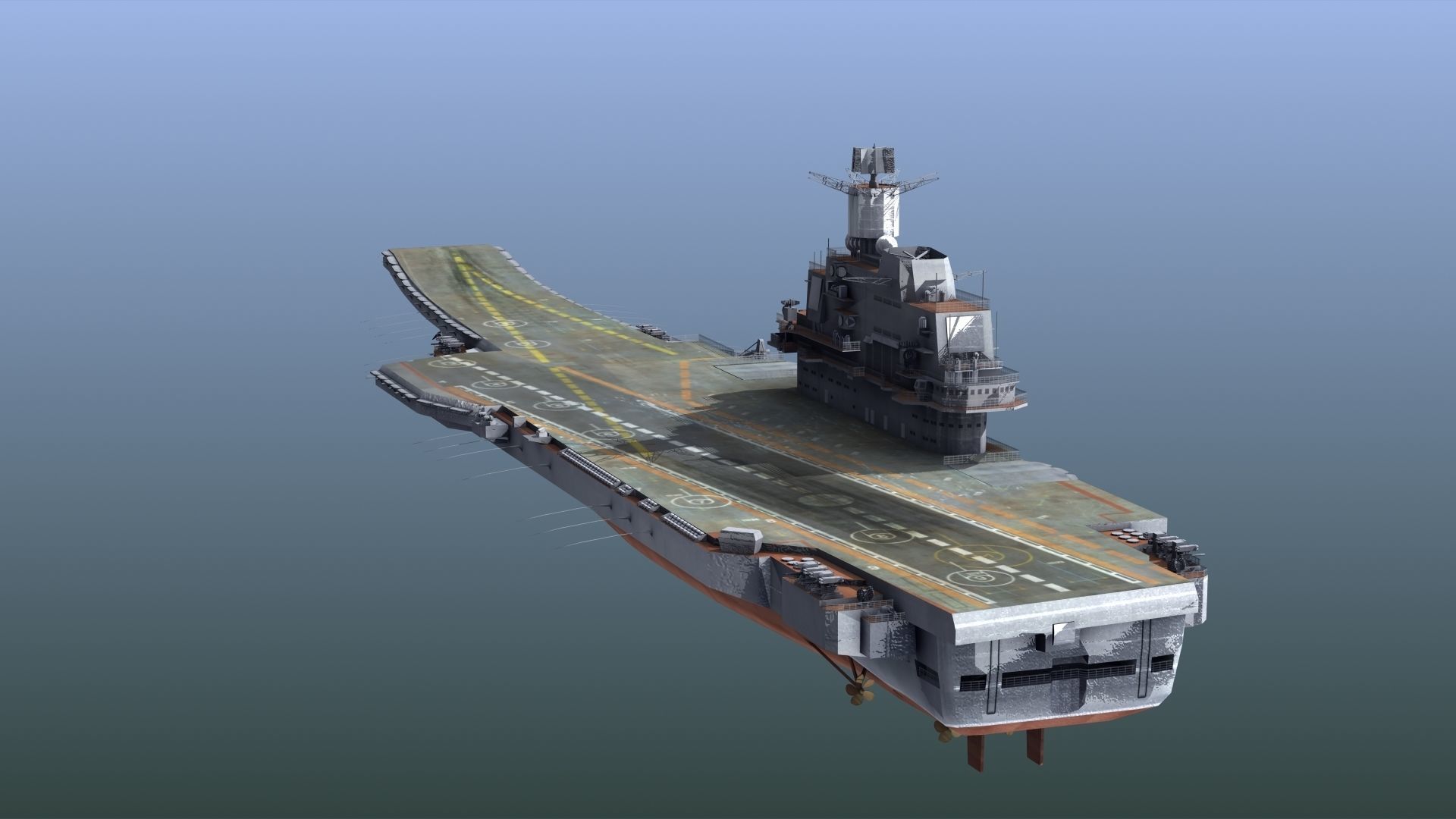 Admiral Kuznetsov Aircraft Carrier 3D model_18