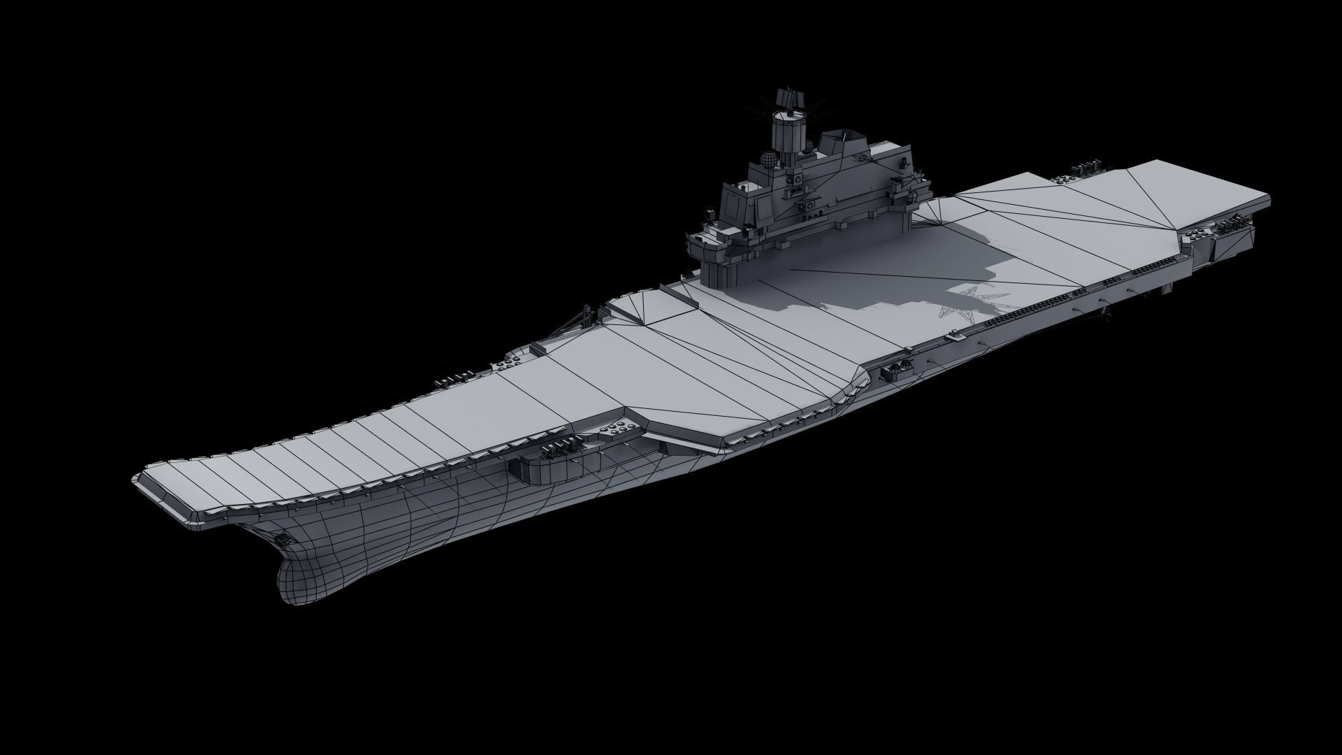 Admiral Kuznetsov Aircraft Carrier 3D model_46