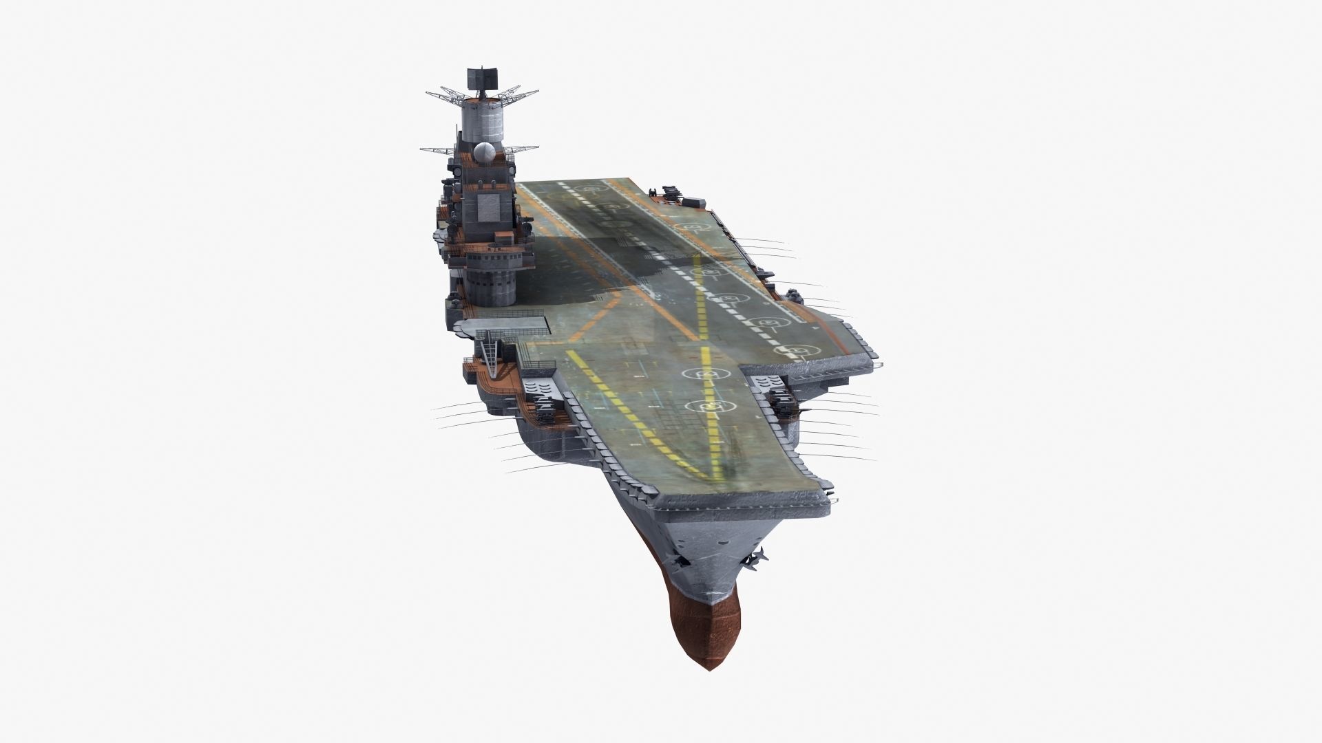 Admiral Kuznetsov Aircraft Carrier 3D model_38